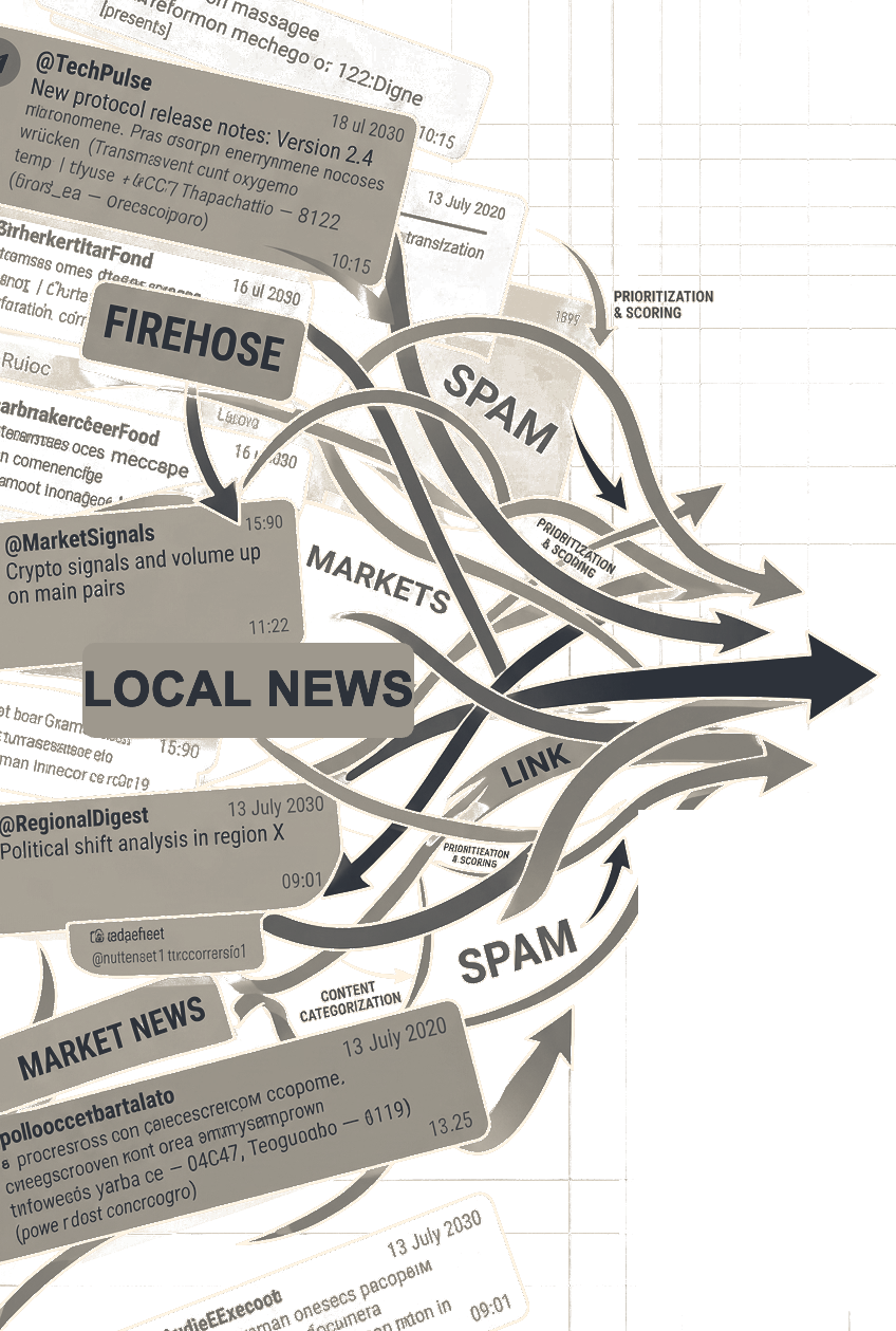 Thousands of channel posts funneled into one daily briefing